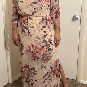 Long floral dress